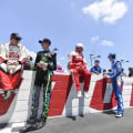 Cole Custer, Parker Retzlaff, Brett Moffitt and Kyle Larson - NASCAR Drivers