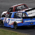 Kyle Larson and Bubba Wallace at North Wilkesboro Speedway - NASCAR Truck Series