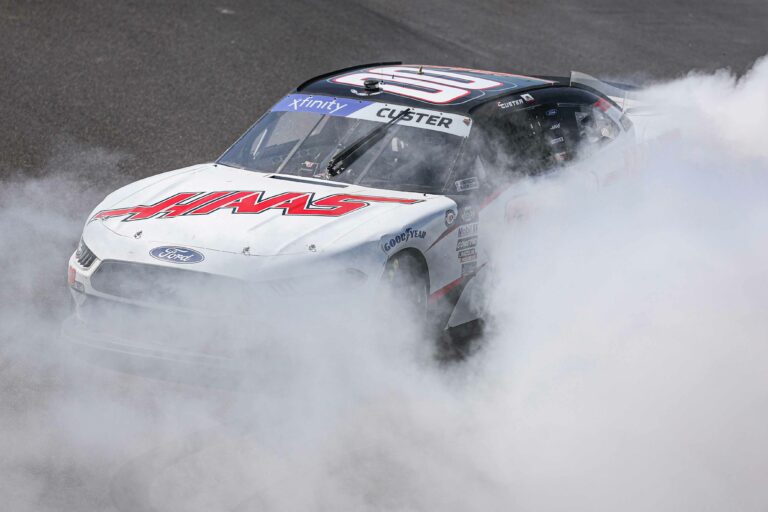 Cole Custer - Burnout - Portland International Raceway - NASCAR Xfinity Series