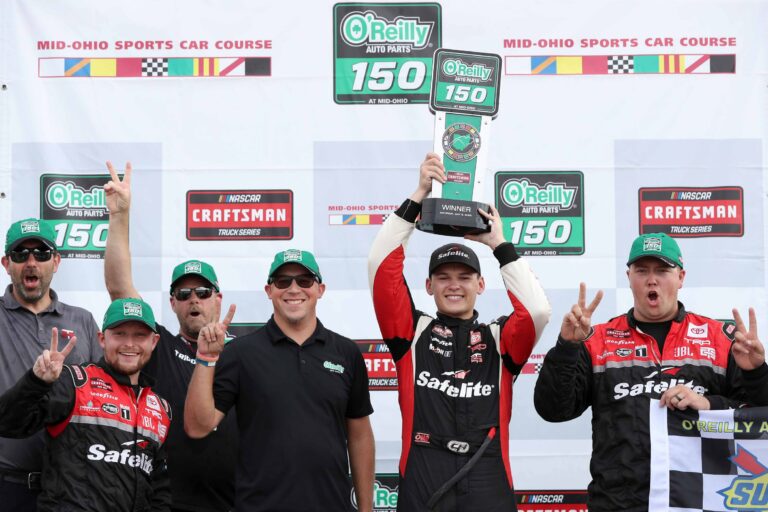 Corey Heim in victory lane - Mid-Ohio Sports Car Course - NASCAR Truck Series