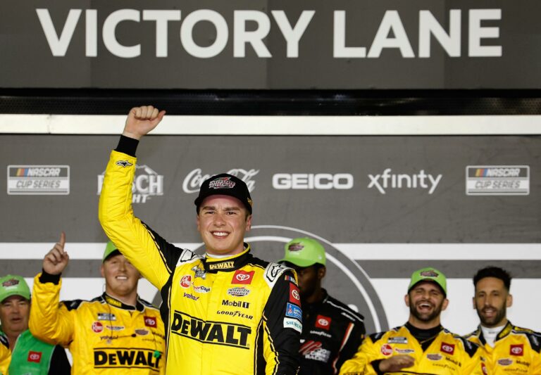 Christopher Bell in victory lane at Daytona International Speedway - NASCAR Cup Series (1)