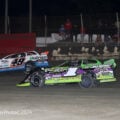 Jonathan Davenport, Tyler Erb - East Bay Raceway Park - Lucas Oil Late Model Dirt Series - Mike Ruefer