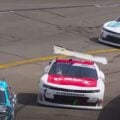 Joey Gase throws bumper at Dawson Cram - Richmond Raceway - NASCAR Xfinity Series