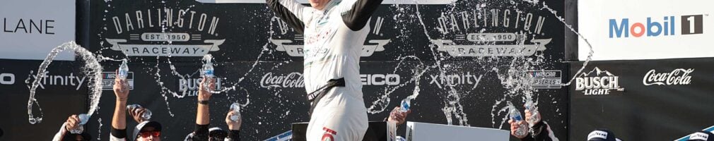 Brad Keselowski in victory lane at Darlington Raceway - NASCAR Cup Series (1)
