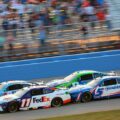 Ross Chastain, Denny Hamlin, Kyle Larson, Kyle Busch - Nashville Superspeedway - NASCAR Cup Series