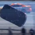 Corey LaJoie flips at Michigan International Speedway - NASCAR Cup Series
