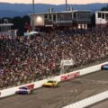 Brad Keselowski leads - NASCAR All-Star Race - North Wilkesboro Speedway - NASCAR Cup Series