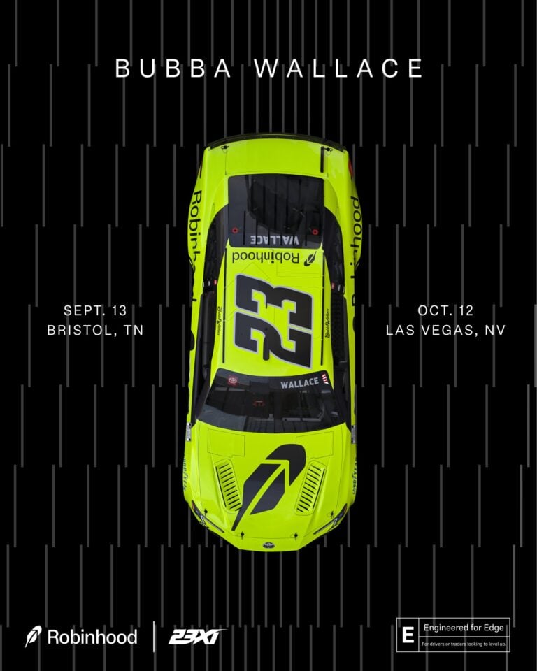 New Robinhood paint scheme for Bubba Wallace, Corey Heim released