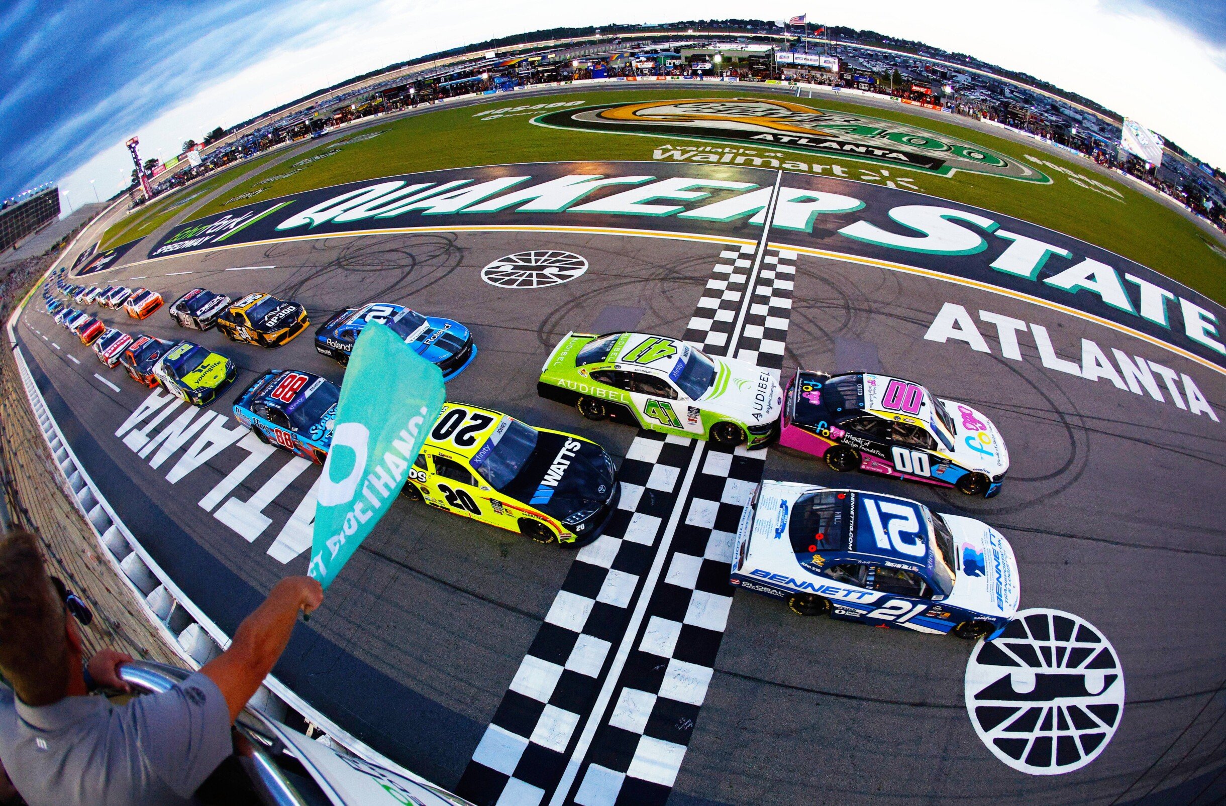 NASCAR driver Daniel Dye confronts Austin Hill in Atlanta (Video ...