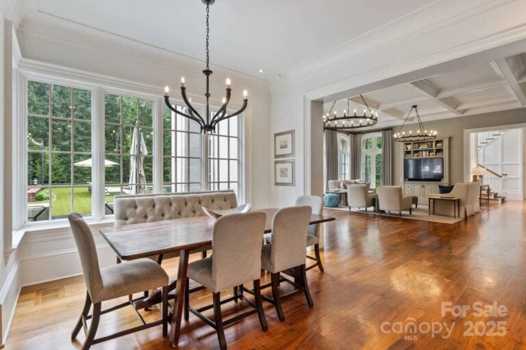 Living Room - Interior - Lake Norman - NASCAR driver mansion - Jamie McMurray Mansion