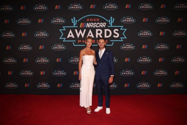 Kyle Larson and wife, Kaitlyn Larson (1)