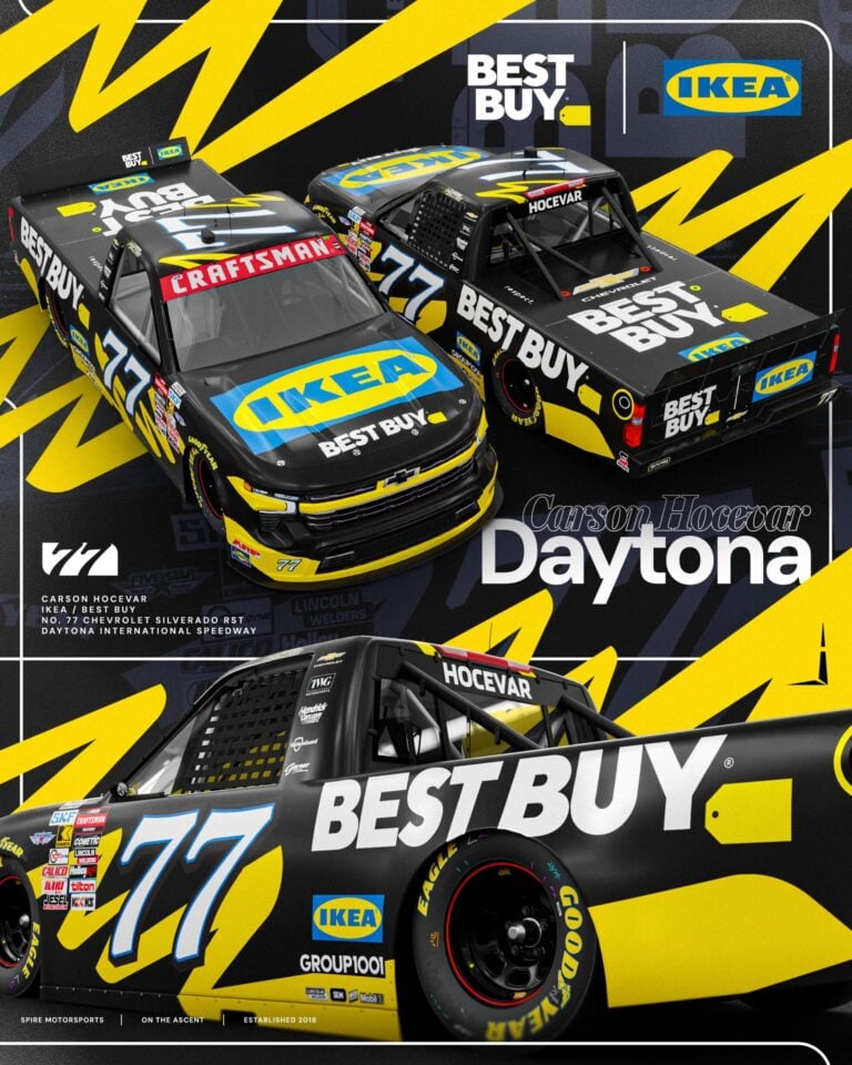 Carson Hocevar - NASCAR Truck Series - Best Buy - IKEA - Spire Motorsports Photo