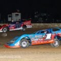 Brandon Sheppard, Brandon Overton - All-Tech Raceway - Lucas Oil Late Model Dirt Series - Mike Ruefer Photo
