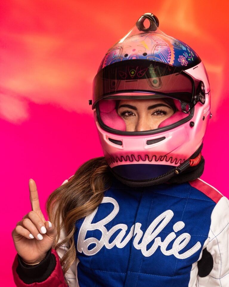 NASCAR driver signs with Barbie