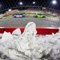 Snow at Bowman Gray Stadium - NASCAR Cup Series race (1)