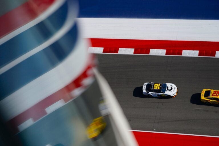 NASCAR driver carried off on stretcher after the race at COTA