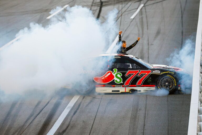 Carson Hocevar - Talladega Win celebration - NASCAR Cup Series
