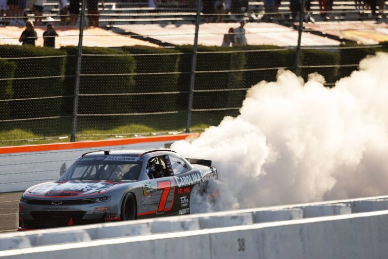 Justin Allgaier - Burnout - NASCAR O'Reilly Series - Pocono Raceway