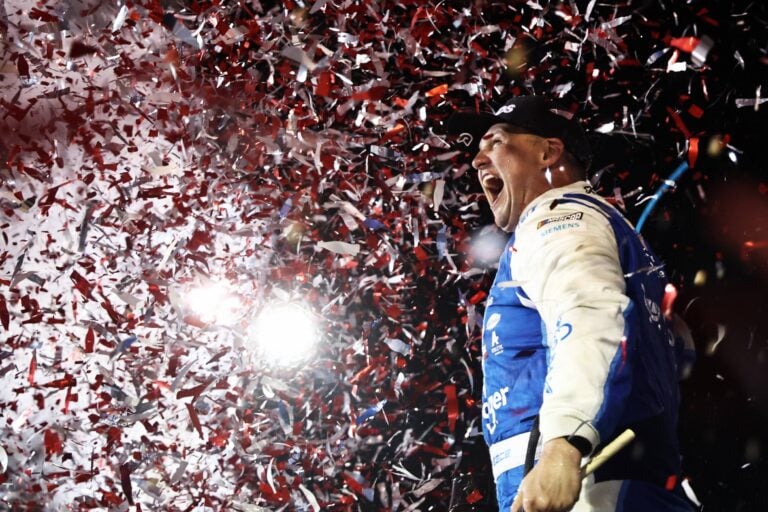 Ryan Preece in victory lane at Daytona International Speedway - NASCAR Cup Series