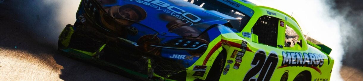 Brandon Jones - NASCAR crash at Las Vegas Motor Speedway (Photo: Alejandro Alvarez | NASCAR Digital Media)