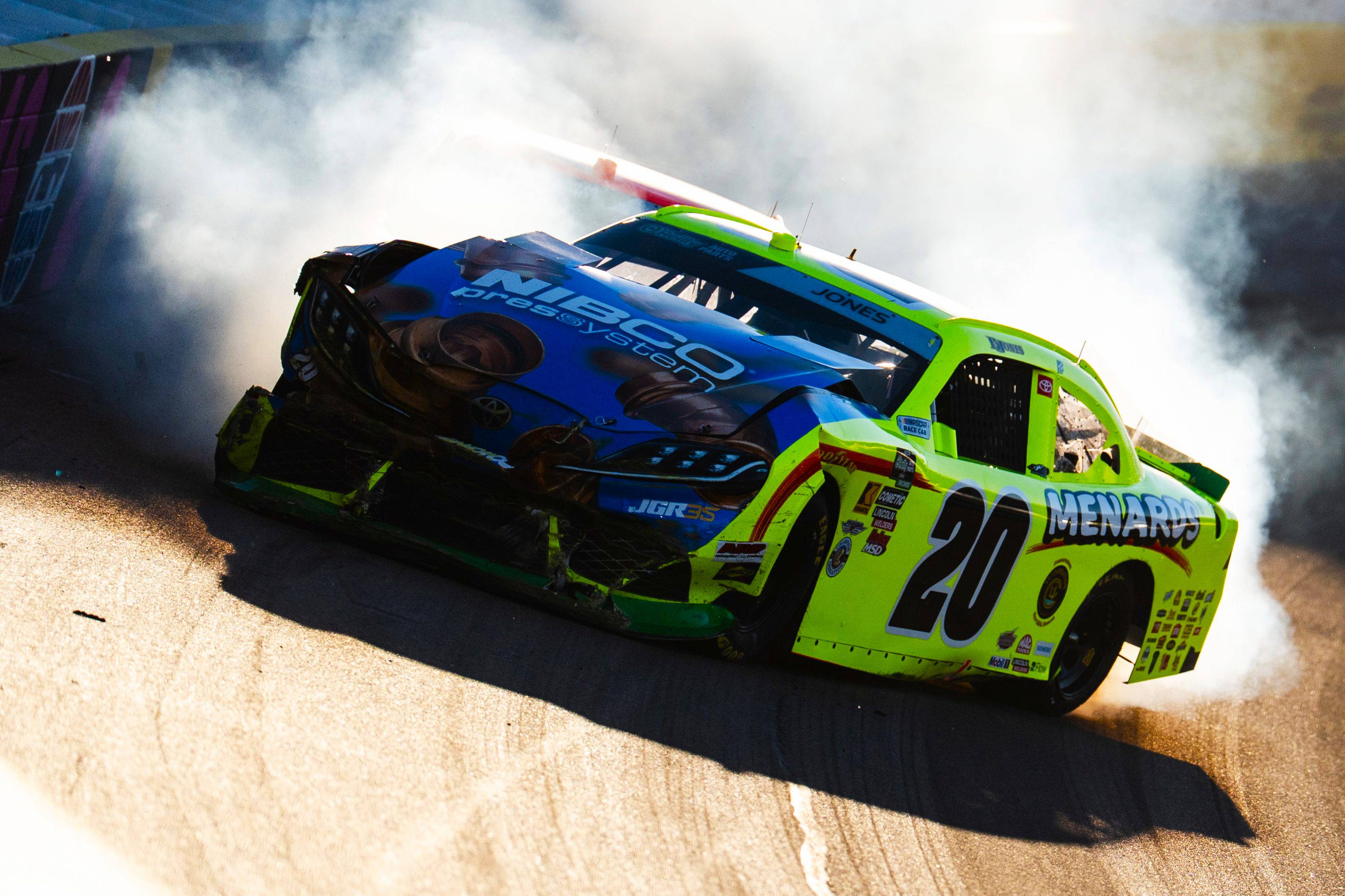 Brandon Jones disqualified by NASCAR after Las Vegas crash
