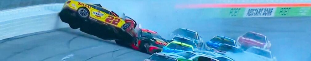 Joey Logano crash at Talladega Superspeedway - NASCAR Cup Series