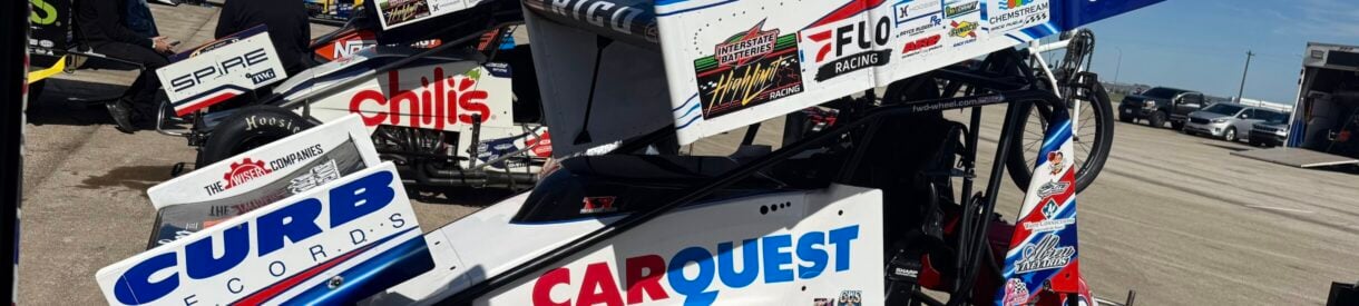 Rico Abreu and Gio Scelzi - Texas Motor Speedway Dirt Track - High Limit Racing Photo